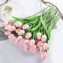 Load image into Gallery viewer, 31 Pieces/lots Artificial  Tulip Flower Real Touch Wedding flower
