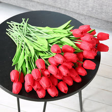 Load image into Gallery viewer, 31 Pieces/lots Artificial  Tulip Flower Real Touch Wedding flower
