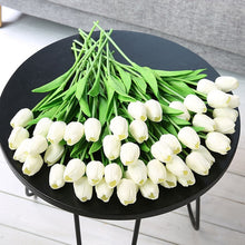 Load image into Gallery viewer, 31 Pieces/lots Artificial  Tulip Flower Real Touch Wedding flower