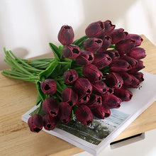 Load image into Gallery viewer, 31 Pieces/lots Artificial  Tulip Flower Real Touch Wedding flower