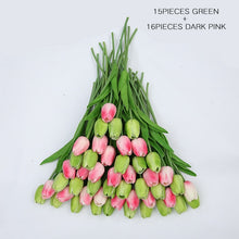 Load image into Gallery viewer, 31 Pieces/lots Artificial  Tulip Flower Real Touch Wedding flower