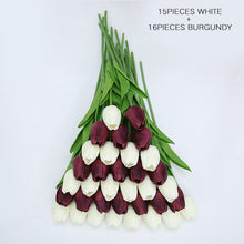 Load image into Gallery viewer, 31 Pieces/lots Artificial  Tulip Flower Real Touch Wedding flower