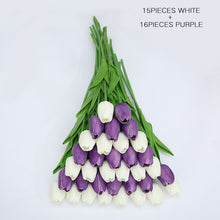 Load image into Gallery viewer, 31 Pieces/lots Artificial  Tulip Flower Real Touch Wedding flower