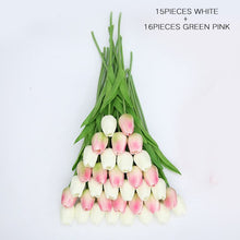 Load image into Gallery viewer, 31 Pieces/lots Artificial  Tulip Flower Real Touch Wedding flower