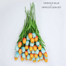 Load image into Gallery viewer, 31 Pieces/lots Artificial  Tulip Flower Real Touch Wedding flower