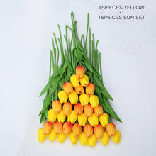 Load image into Gallery viewer, 31 Pieces/lots Artificial  Tulip Flower Real Touch Wedding flower